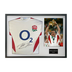 Martin Johnson Signed England Shirt Classic Frame