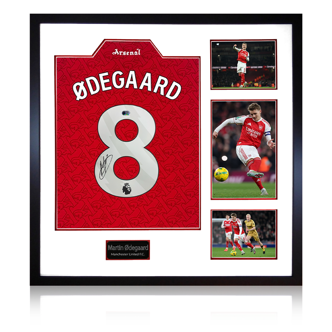 Martin Ødegaard Signed Arsenal Shirt Elite Frame (ACG Cert)