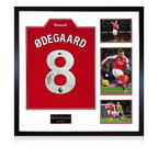 Martin Ødegaard Signed Arsenal Shirt Elite Frame (ACG Cert)
