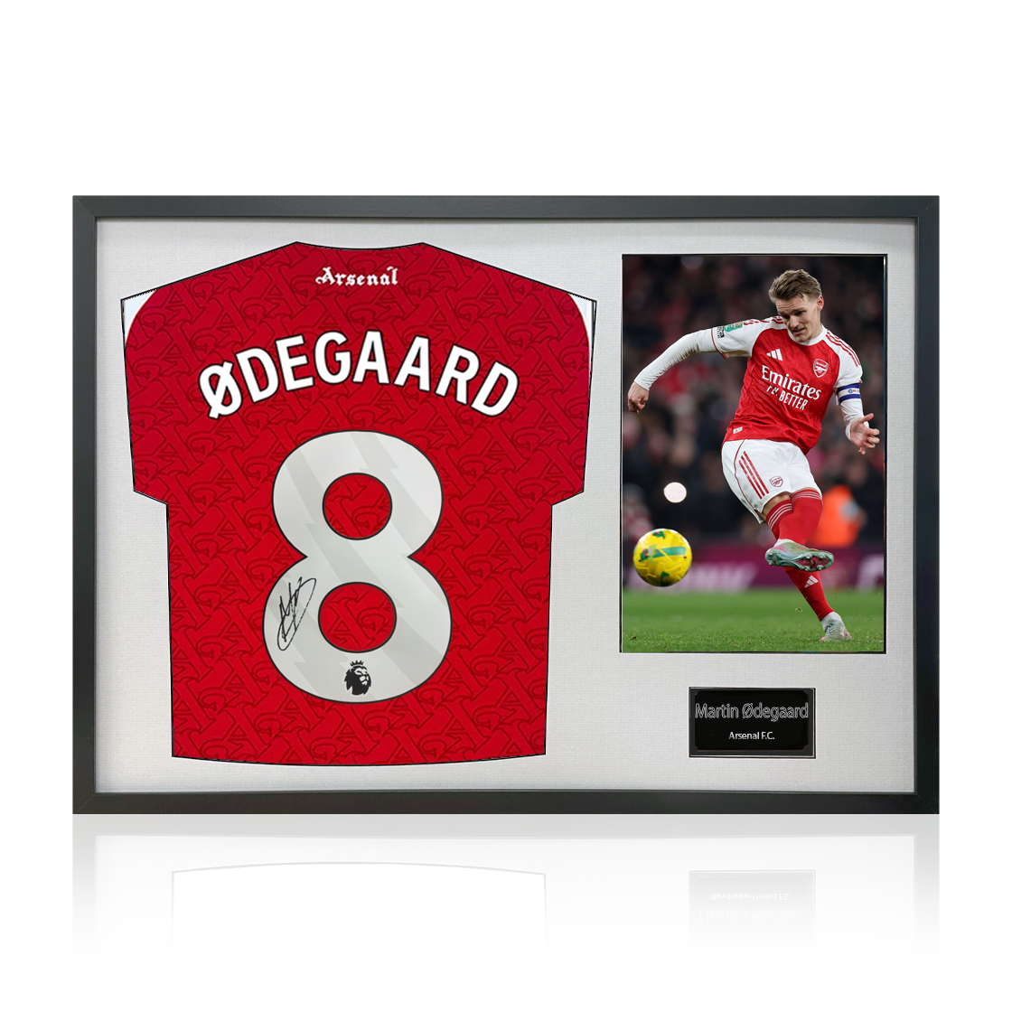 Martin Ødegaard Signed Arsenal Shirt Classic Frame (ACG Cert)