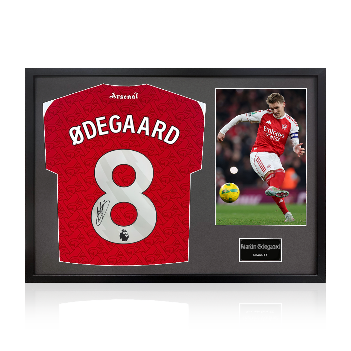 Martin Ødegaard Signed Arsenal Shirt Classic Frame (ACG Cert)