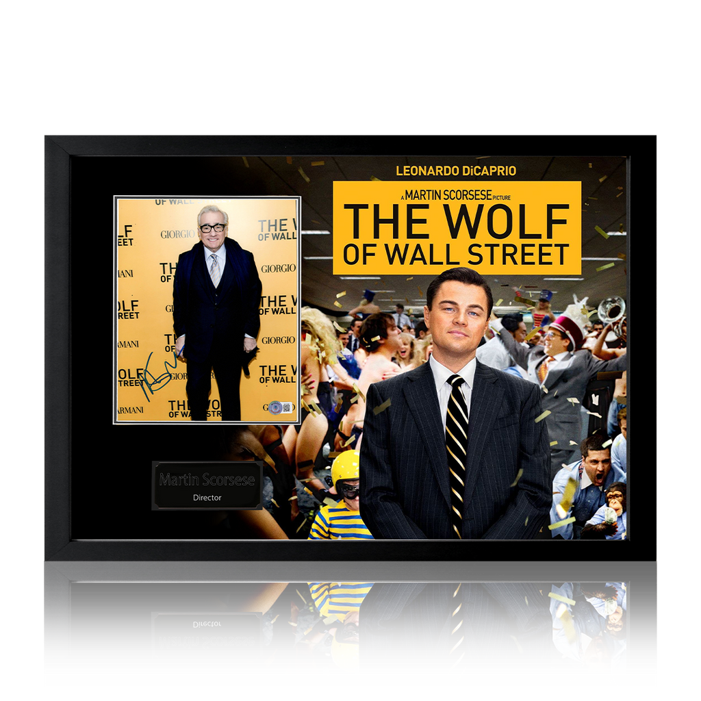 Martin Scorsese Signed The Wolf Of Wall Street Image Iconic Frame (Beckett)