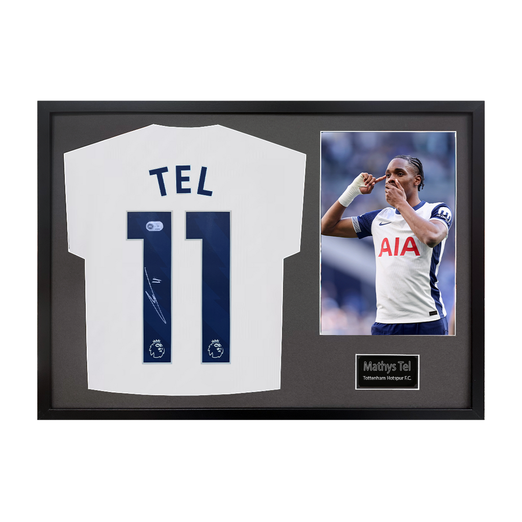 Mathys Tel Signed Tottenham Hotspur Shirt Classic Frame (ACG Cert)