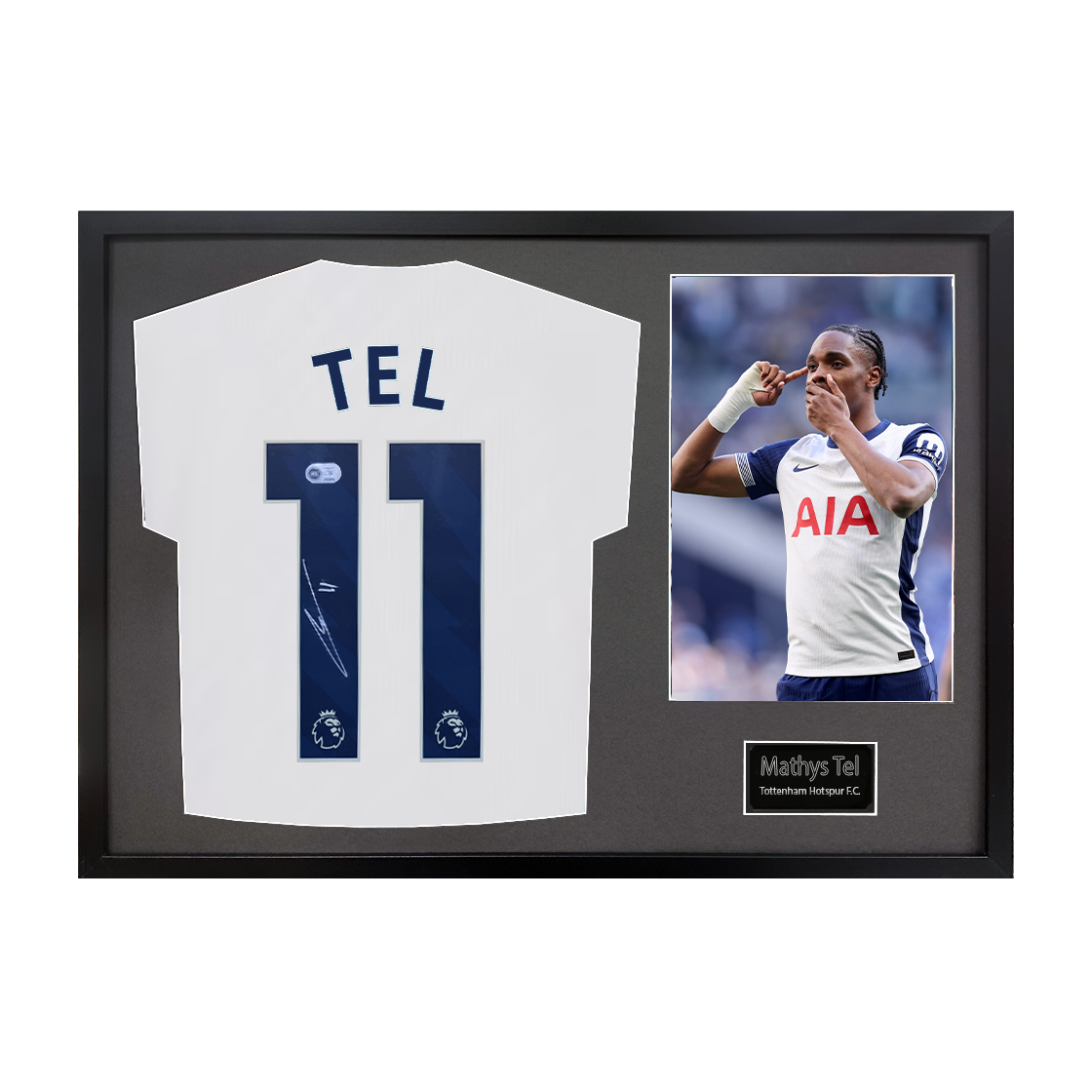 Mathys Tel Signed Tottenham Hotspur Shirt Classic Frame (ACG Cert)