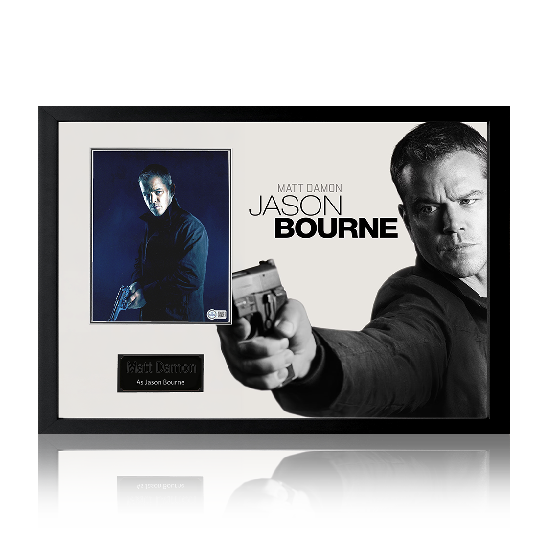 Matt Damon Signed Jason Bourne Image Iconic Frame (AFTAL Authentication)