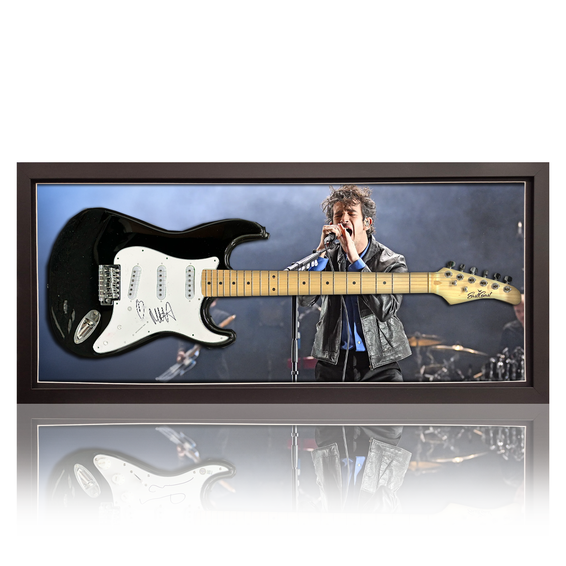Matt Healy Signed Guitar Frame