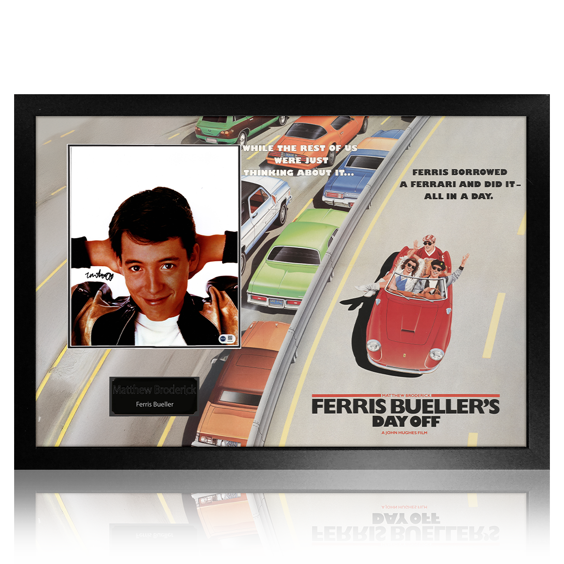 Matthew Broderick Signed Ferris Bueller's Day Off Image Premium Frame (ACG Cert)