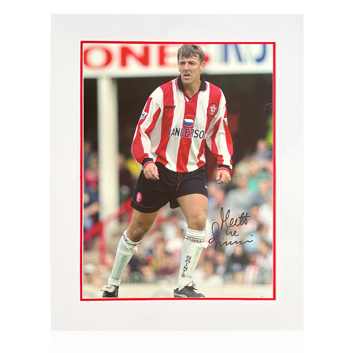 Matt Le Tissier Signed Southampton Mount
