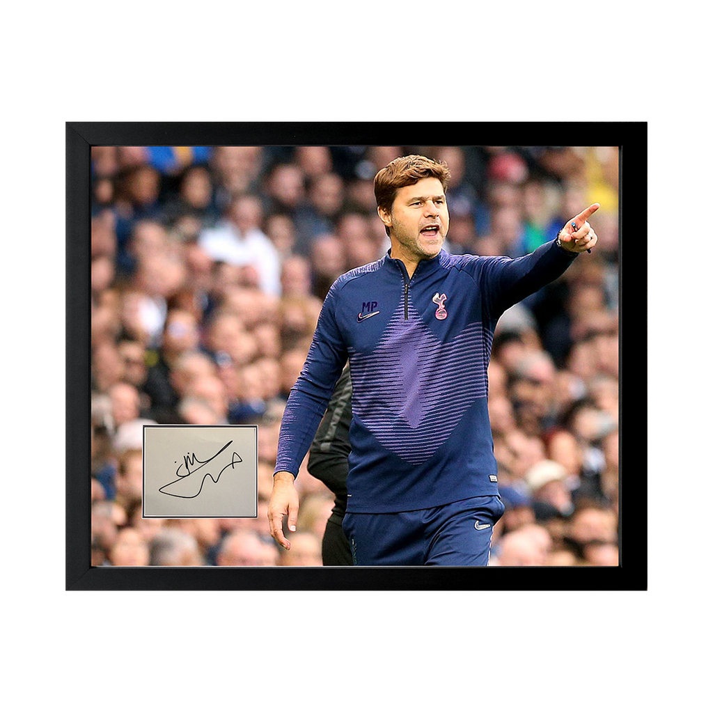 Mauricio Pochettino Signed Tottenham Hotspur Cut Deluxe Mount Frame