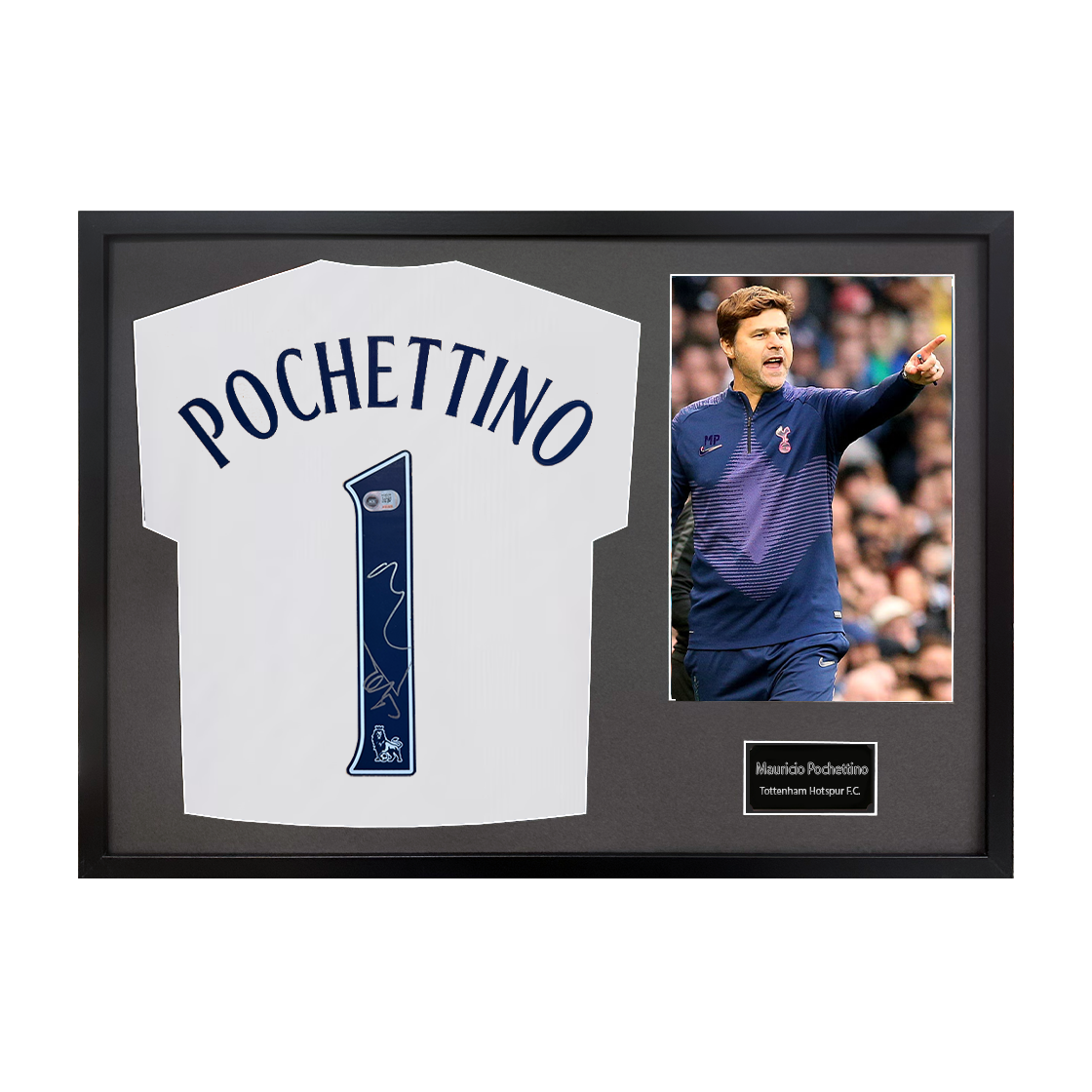 Mauricio Pochettino Signed Tottenham Hotspur Shirt Classic Frame (ACG Cert)