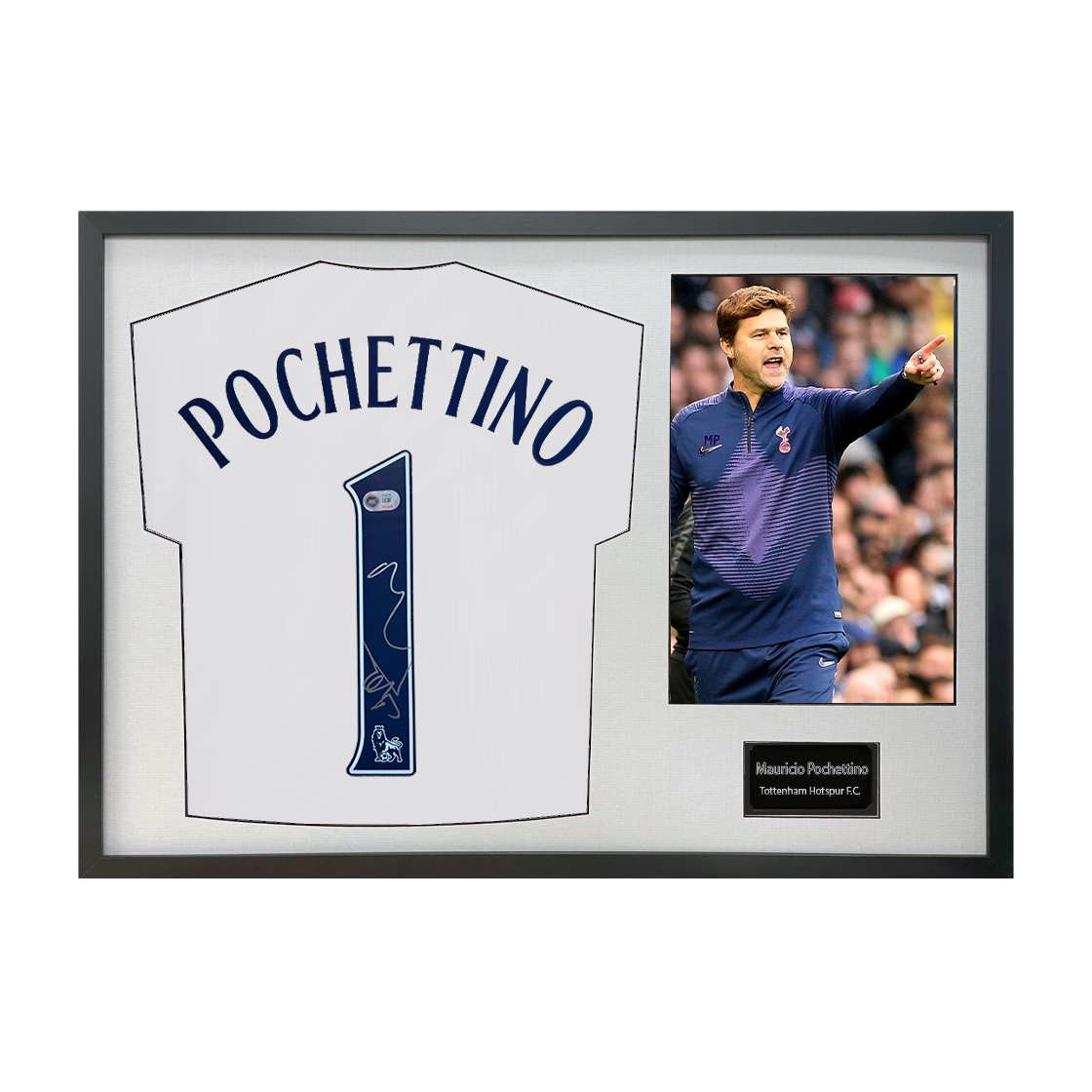 Mauricio Pochettino Signed Tottenham Hotspur Shirt Classic Frame (ACG Cert)