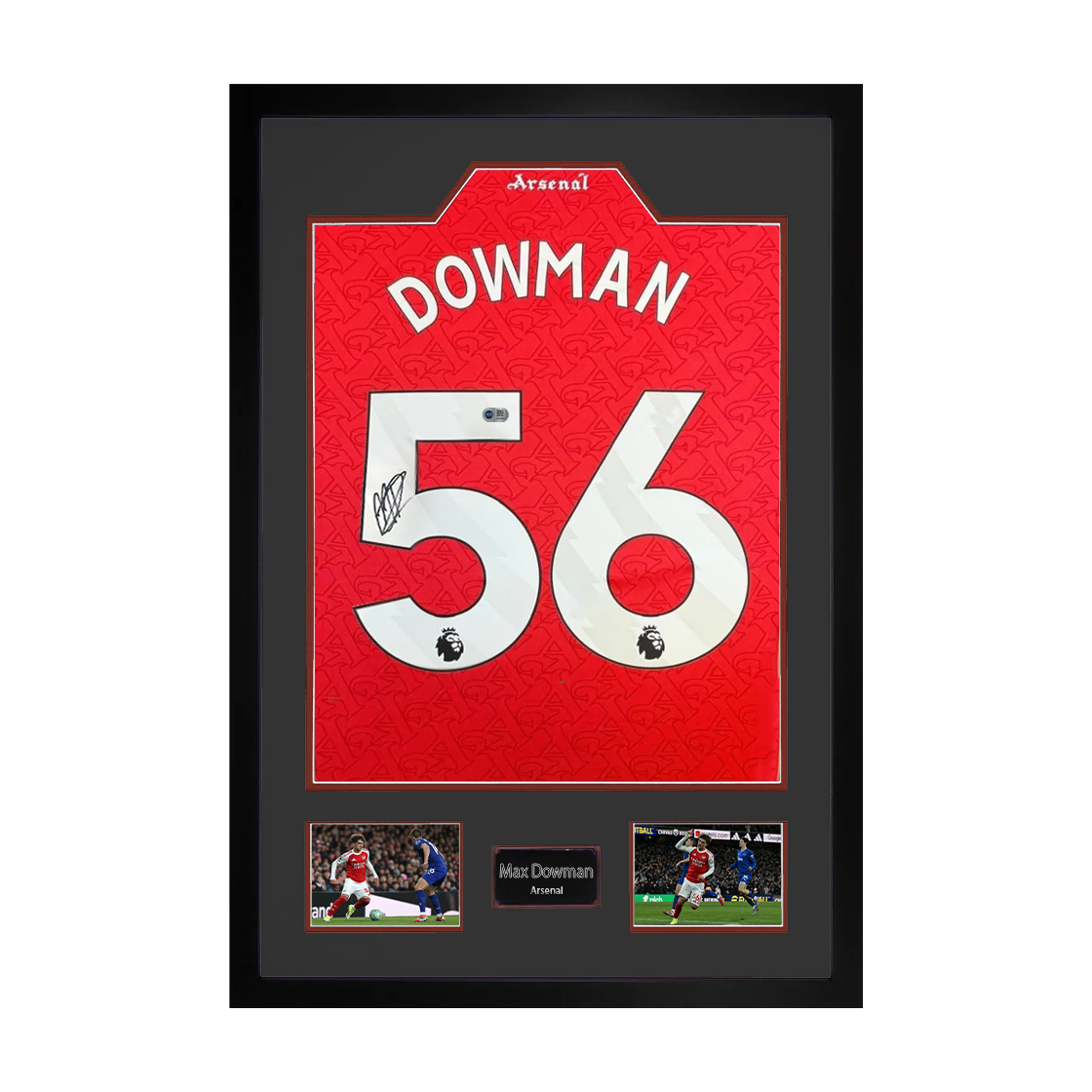 Max Dowman Signed Arsenal Shirt Premium Frame (ACG Cert)