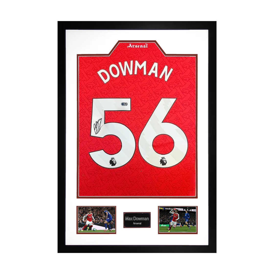 Max Dowman Signed Arsenal Shirt Premium Frame (ACG Cert)