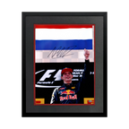 Max Verstappen Signed 16x12 Image Deluxe Mount Frame