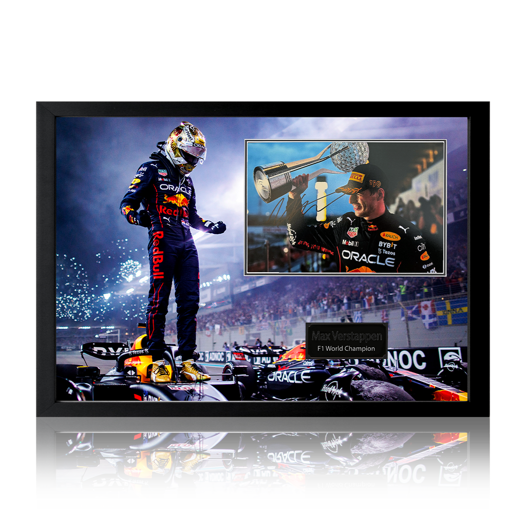 Max Verstappen Signed Image Iconic Frame