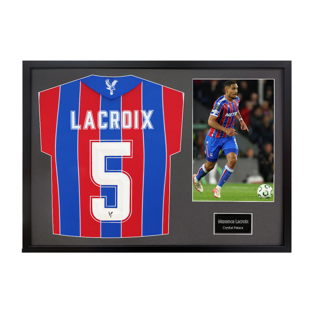 Maxence Lacroix Signed Crystal Palace Shirt Classic Frame (ACG Cert)