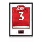 James Maxwell Match-Worn & Signed Doncaster Rovers Shirt Premium Frame
