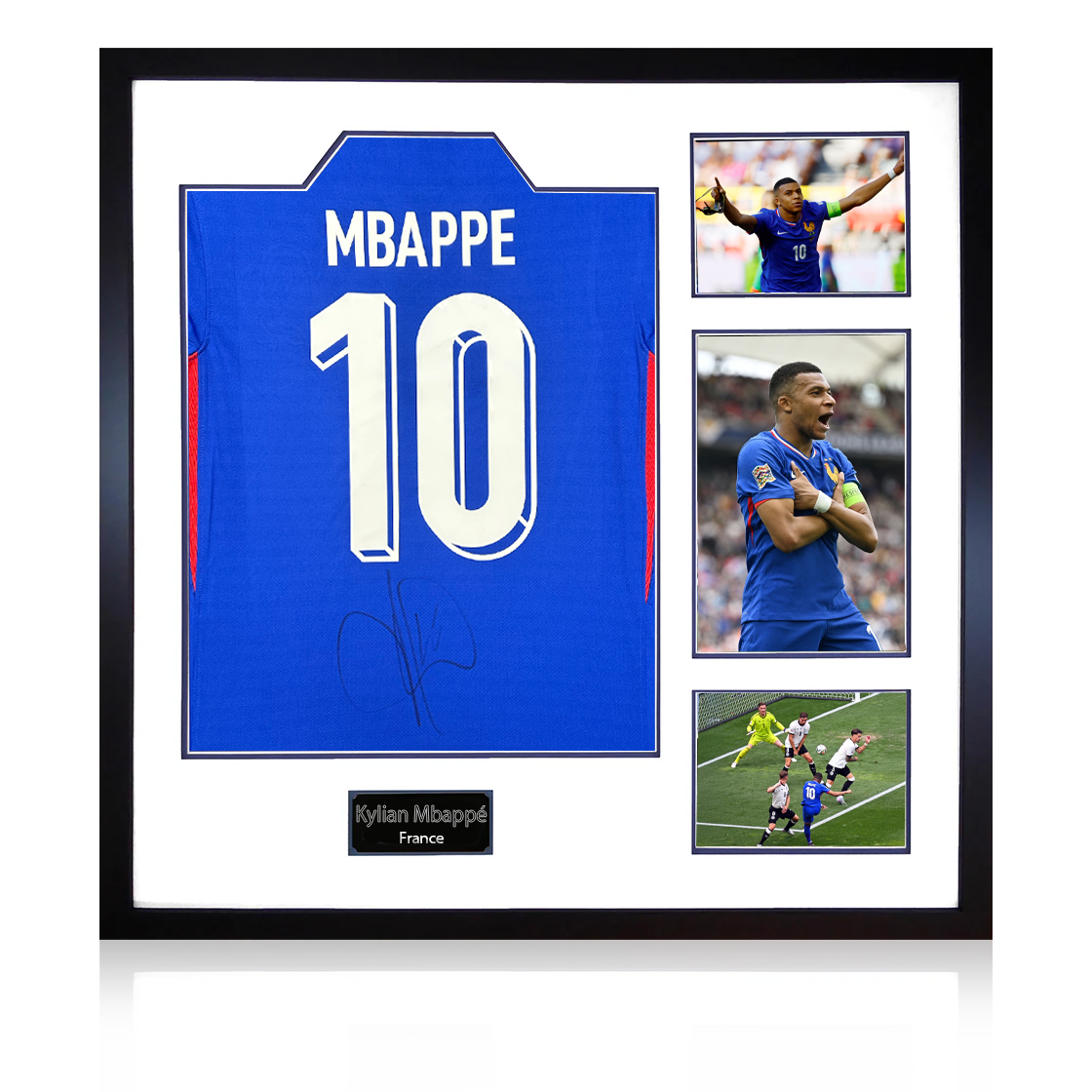 Kylian Mbappé Signed France Shirt Elite Frame (ACG Cert)