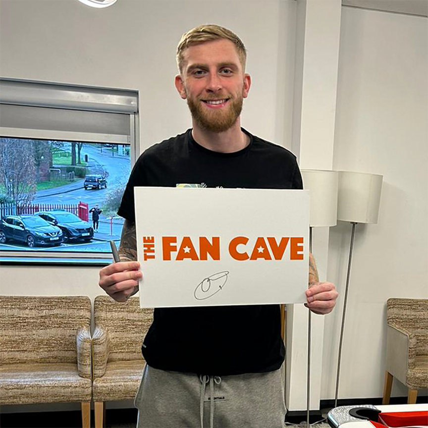 Oli McBurnie Signed Sheffield United Image Deluxe Mount