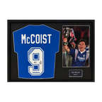 Ally McCoist Signed Rangers Shirt Classic Frame (ACG Cert)