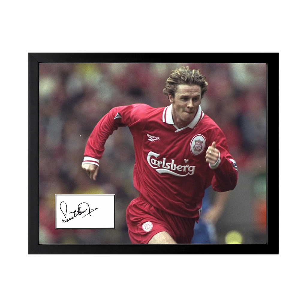 Steve McManaman Signed Liverpool Cut Deluxe Mount Frame