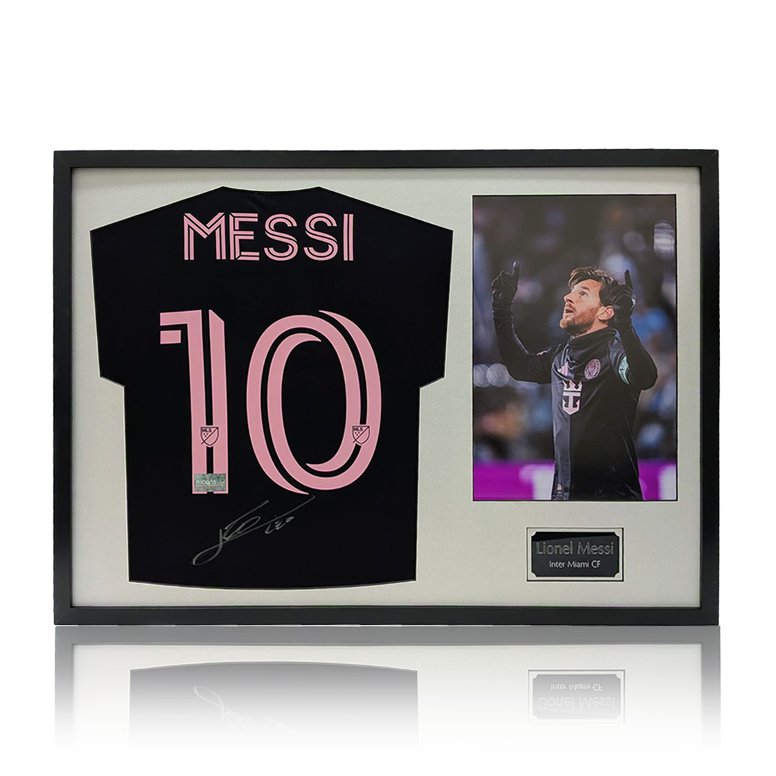 Lionel Messi Signed Inter Miami CF Away Shirt Classic Frame