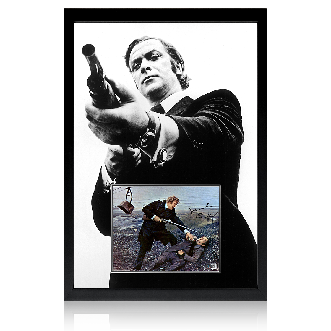 Michael Caine Get Carter Image Iconic Frame (AFTAL Authentication)