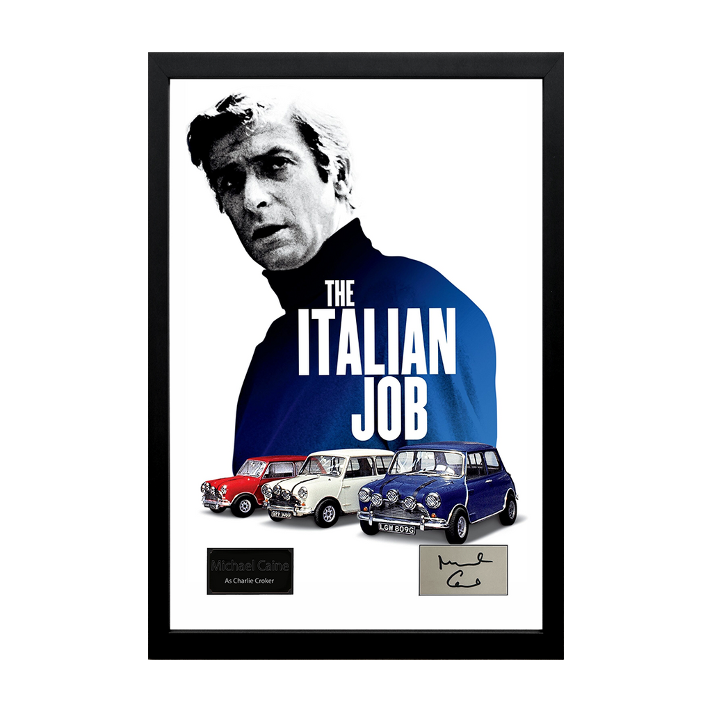 Michael Caine Signed The Italian Job Iconic Frame