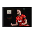 Michael Carrick Signed Manchester United Cut Iconic Frame (ACG Cert)