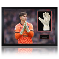 Michael Cooper Signed & Match-Worn Sheffield United Glove Iconic Frame #2