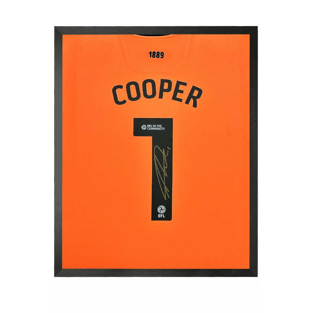 Michael Cooper Signed Sheffield United 24/25 Shirt Compact Display