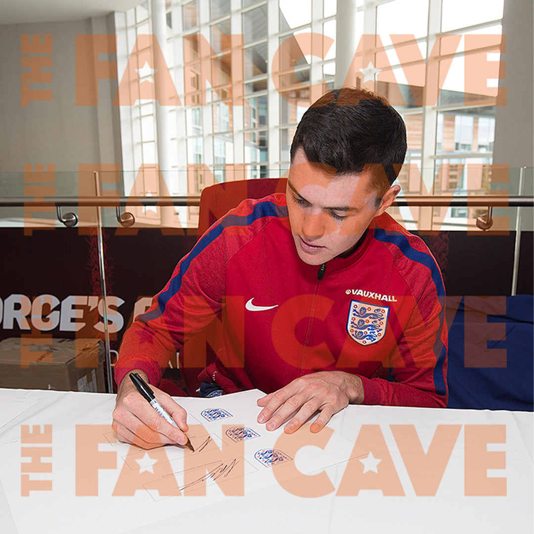 Michael Keane Signed Everton Plaque Iconic Frame