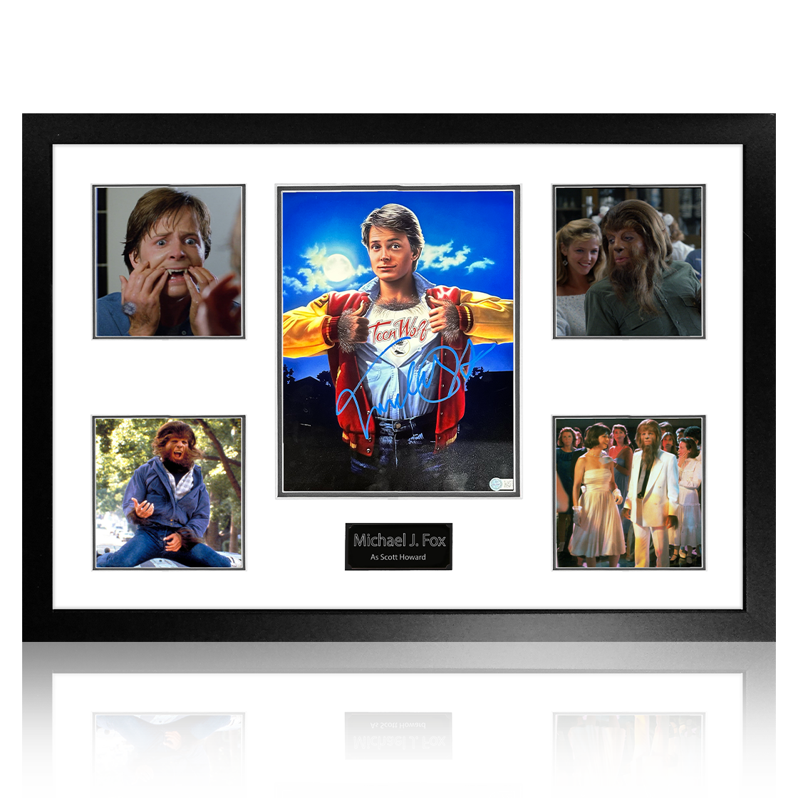 Michael J. Fox Signed Teen Wolf Premium Frame (AFTAL & ACOA)