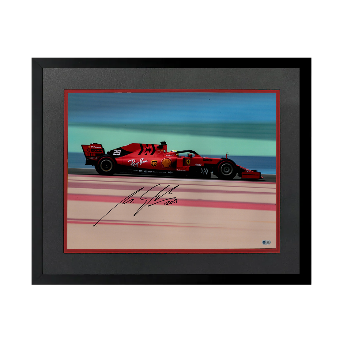 Mick Schumacher Signed 16x12 Image Deluxe Mount Frame