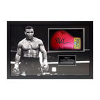 Mike Tyson Signed Red Everlast Glove Iconic Frame