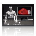 Mike Tyson Signed Red Everlast Glove Iconic Frame