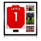 Mikel Arteta Signed Arsenal Shirt Elite Frame