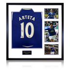 Mikel Arteta Signed Everton Shirt Elite Frame