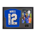 Mikel John Obi Signed Chelsea Shirt Classic Frame (ACG Cert)