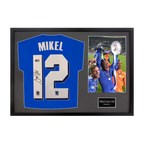 Mikel John Obi Signed Chelsea Shirt Classic Frame (ACG Cert)