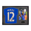 Mikel John Obi Signed Chelsea Shirt Classic Frame (ACG Cert)
