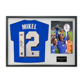 Mikel John Obi Signed Chelsea Shirt Classic Frame (ACG Cert)