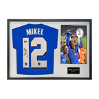 Mikel John Obi Signed Chelsea Shirt Classic Frame (ACG Cert)