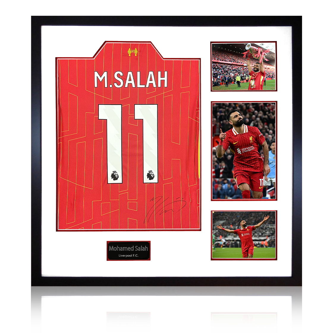 Mo Salah Signed Liverpool Shirt Elite Frame (ACG Cert)