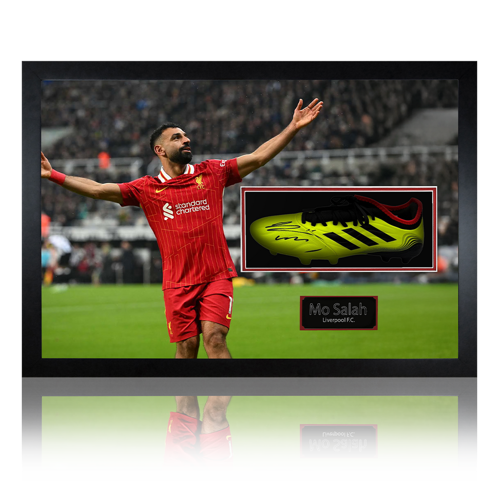 Mo Salah Signed Liverpool Boot Iconic Frame