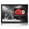 Muhammad Ali & Joe Frazier Signed Glove Iconic Frame (PSA)