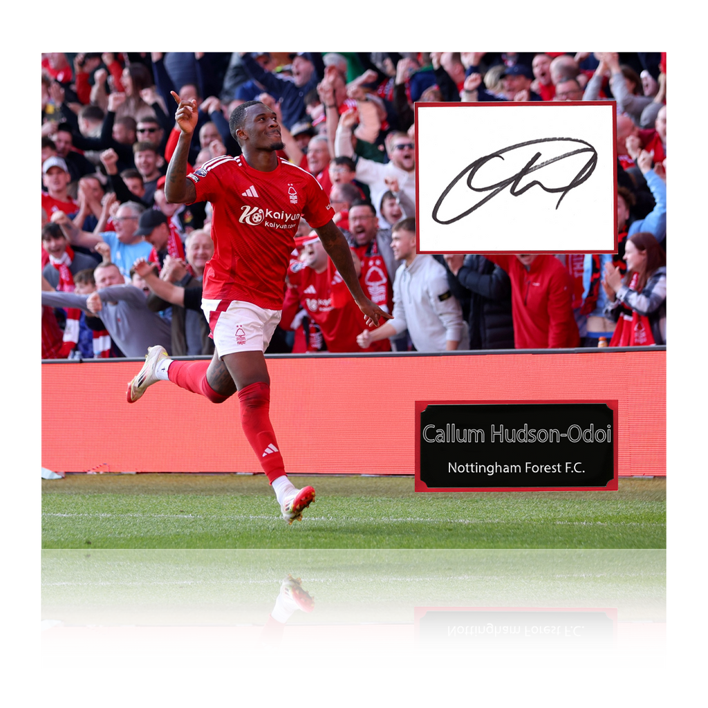 Callum Hudson-Odoi Signed Nottingham Forest Cut Mount