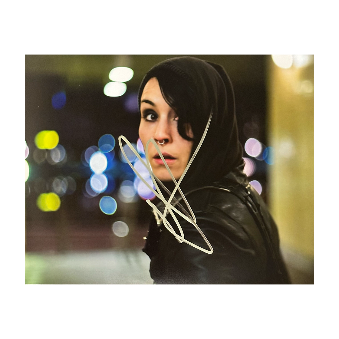 Noomi Rapace Signed 10x8 The Girl with the Dragon Tattoo Image