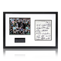 New Zealand All Blacks 1996 Signed Tour Sheet Deluxe Mount Frame