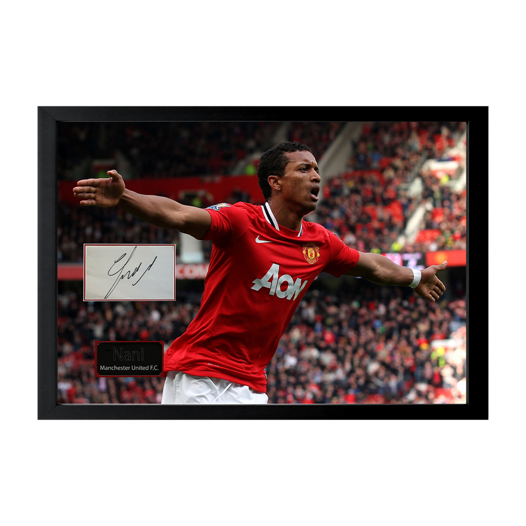Nani Signed Manchester United Cut Iconic Frame (ACG Cert)
